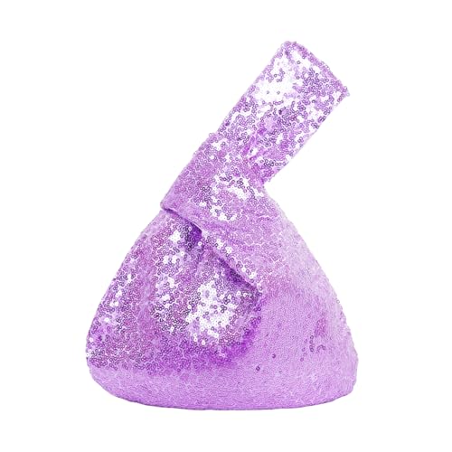 Image of Eternal Beauty Sequin Wristlet Bag, Reinforced Sparkly Evening Clutch for Wedding Guest, Cruise & Prom Mini Purse