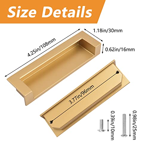 MOROBOR Tatami Hidden Door Handles, 4pcs Embedded Handle - Image 2