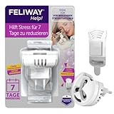 FELIWAY Help! Start-Set für Katzen | Verdampfer für Steckdose & Kartusche | Pheromone zur Reduktion von kurzfristigem Stress | bei Kurzurlaub oder Besuch | Kartusche für 7 Tage