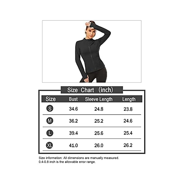 Gleeter-Workout-Jacket-for-Women-Full-Zip-Long-Sleeve-Yoga-Athletic-Running-Jacket-Active-Sportswear-with-Thumbhole Gleeter Workout Jacket for Women Full Zip Long Sleeve Yoga Athletic Running Jacket Active Sportswear with Thumbhole