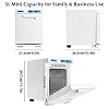 Mini Hot Towel Warmer, 5L Small Hot Towels Cabinet, 2-in-1 Spa Towel Warmers for Facials, Bathroom, Barber, Salon, Esthetician, Beauty, Upgrade Fast Heating Aluminum Interior, White