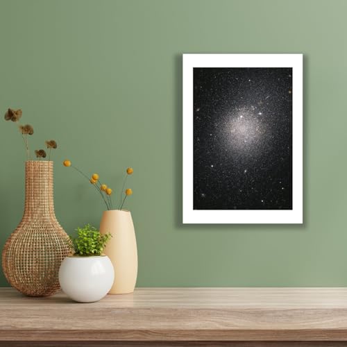 Impression d'art mat Hubble d'exposition grand format NGC 4163 - 3
