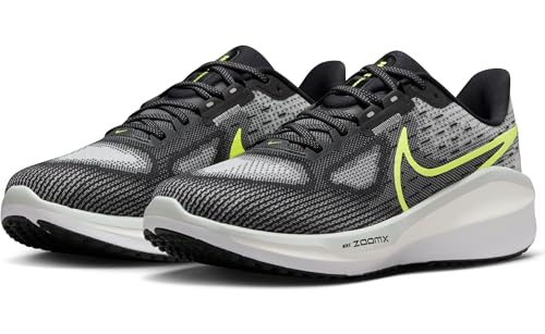 NIKE Vomero 17, baixo homem, Black Volt Lt Smoke Grey White, 46 BR