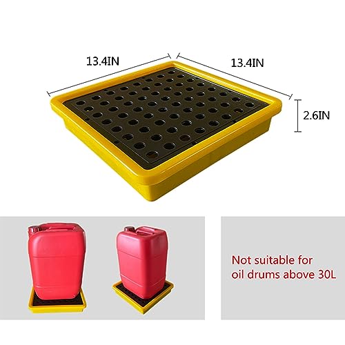 Palette de rétention de barils emboîtable avec drain pour éliminer les fuites de fûts - 5