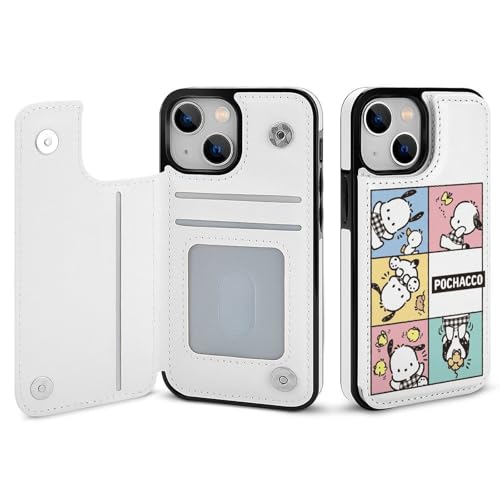 iPhone 16 Pro 用 ケース 手帳型 ポチャッコ iPhone 16 Pro用 ケース 財布型 PUレザー おしゃれ スマホケース 人気 携帯カバー カード収納 スタンド機能 ワイヤレス充電対応