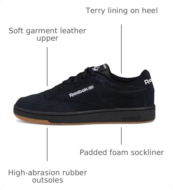 Image of Reebok Court Advance Sneakers for Men - Casual Tennis Mens Shoes Size 6 to 15