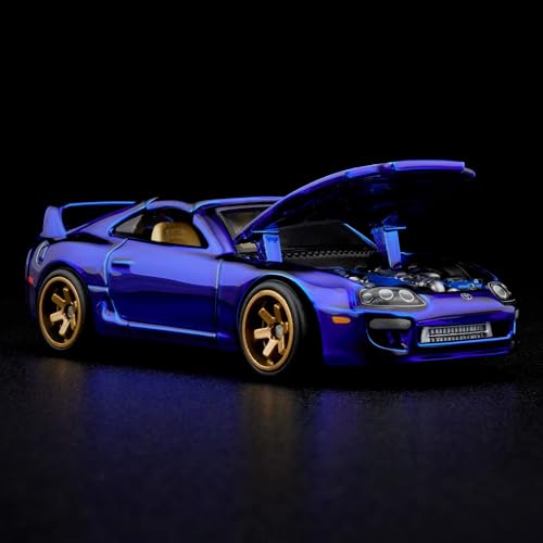 Hot Wheels 1997 Toyota Supra Blue RLC miniatura 5