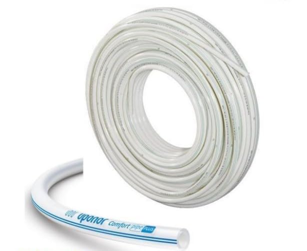 Uponor Wirsbo PEX Tubo 20 x 1,9 mm en Rollo 120 m con Anillos, Tubería PEX-a para Agua Fría, Agua Caliente Sanitaria y Calefacción