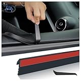 13.12Ft Car Window Seal Strip with Pry Bar Tool,Premium Rubber Weather Stripping for Noise Reduction & Interior Protection,Universal Car Essentials V-Shaped Window Trim Fits Car Truck SUV