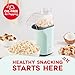 DASH Fresh Pop Popcorn Maker - Oil-Free, Air Popcorn Popper - With Measuring Cup & Recipe Guide - Perfect for Movie Nights - 16 Cups, Aqua
