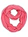 Coral Crinkled Spring Infinity Scarf