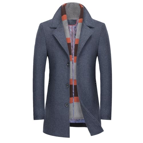 Veste médiévale homme mi-longue en cachemire contre le froid