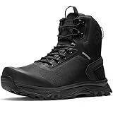 Coostar Tactical Boots for Men Lightweight Military Combat Boot Side Zipper Motorcycle Hiking Work Boots Waterproof 8 Inches Black Size 10
