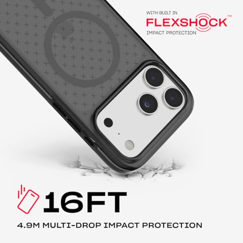 Tech21 EvoCheck Case for iPhone 17 Pro Max – Smokey/Black | Slim Protective Case | Impact Protection | MagSafe Compatible - image 5