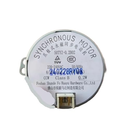 Moteur synchrone à aimant permanent 50TYZ-0.2B02 220V CA 8/10 tr/min