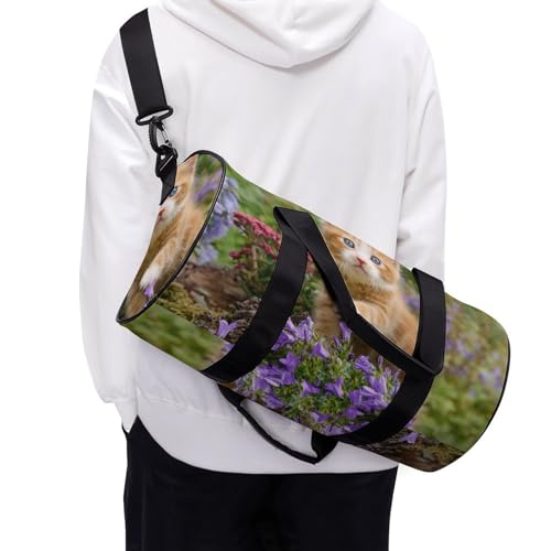 Duffel bag chat adorable sac de voyage multifonction camping rando