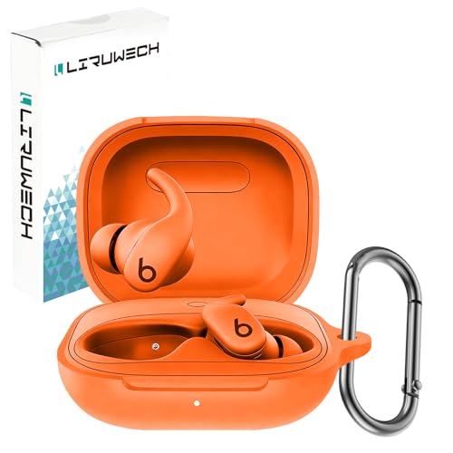 LIRUWECH for Beats Powerbeats Fit �P�[�X Beats Powerbeats Fit �p �V���R���P�[�X �S�ʕی�J�o�[ �����h�~ �L�Y�h�~ �ϏՌ� �����[�d�\ �h�� �h�o �J���r�i�t��(�I�����W)