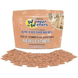 Wonder Wafers 250 Count New Leather Unwrapped Automobile Professional Use Air Fresheners Car and Truck Detail