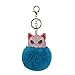 Portachiavi Coppia Accessori Ciondolo In Peluche Sfera Per Capelli Blu Portachiavi Per Auto Morbida Pelle Pu Cartone Animato Kitty Tendenza Moda Carina E Squisita Portachiavi Coppia Personalizzato Div