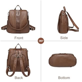 VASCHY Women Backpack, Anti Theft Ladies Backpack Purse Convertible Handbag
