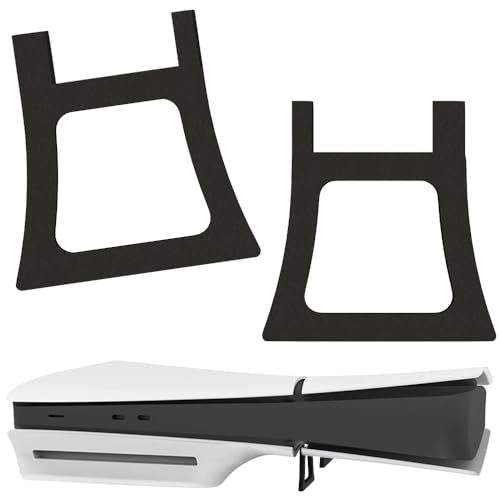 AllBright 横置用スタンド 水平スタンド PS5用 排熱 放熱 横置き 転倒防止 傷付き防止 左右セット ブラック