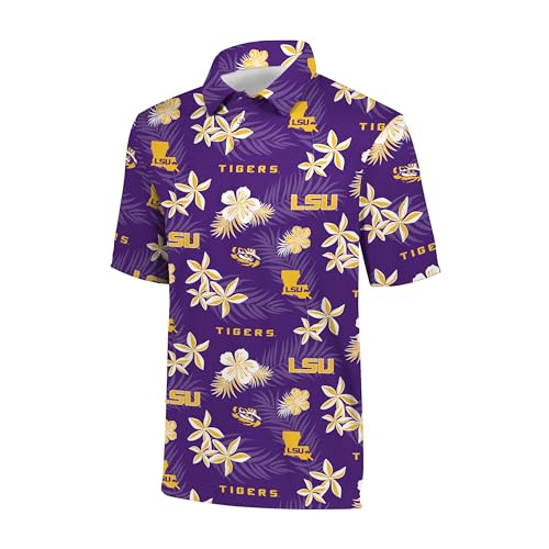 Polo LSU Tigers estilo floral de Holloway para tus tardes de terraza de verano