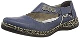 Rieker Rieker Damen 463H3-12 Ballerinas, Blau (Azur/Steel 12), 36 EU