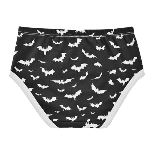 Wusikd Halloween Bats Girls' Underwear Cotton Girls Briefs Soft Toddler Underwear 2T2