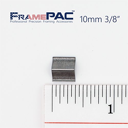 Image of V Nails for Picture Frames Hardwood (AMP) 10mm (3 /8 Inch) [3000 V-Nail Pack, Stacked] - (for use in Automatic V Nailer for Picture Framing, Automatic V Nailer for Picture Frames)