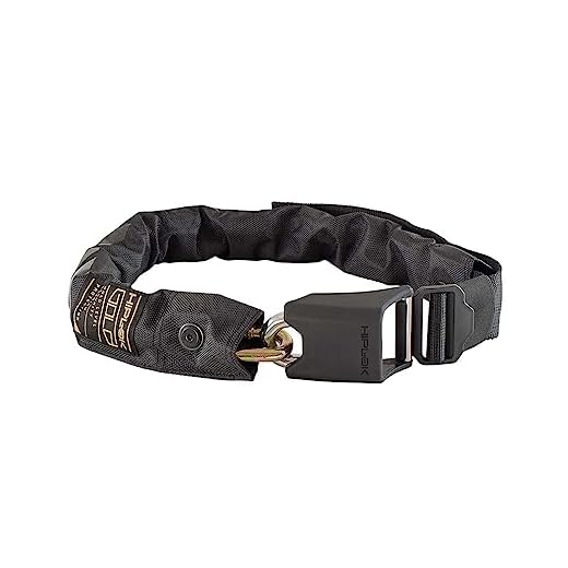 Hiplok GOLD, Candado de cadena, Unisex, ALL BLACK, 85 cm de perímetro