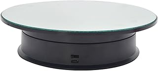 CALIDAKA Rotating Display Stand,Rotating Display Turntable, 360 Degree Motorized Rotating Turntable Display Stand,for Jewelry Watch Phone Bag Shoes Models Glasses,Collectible Display