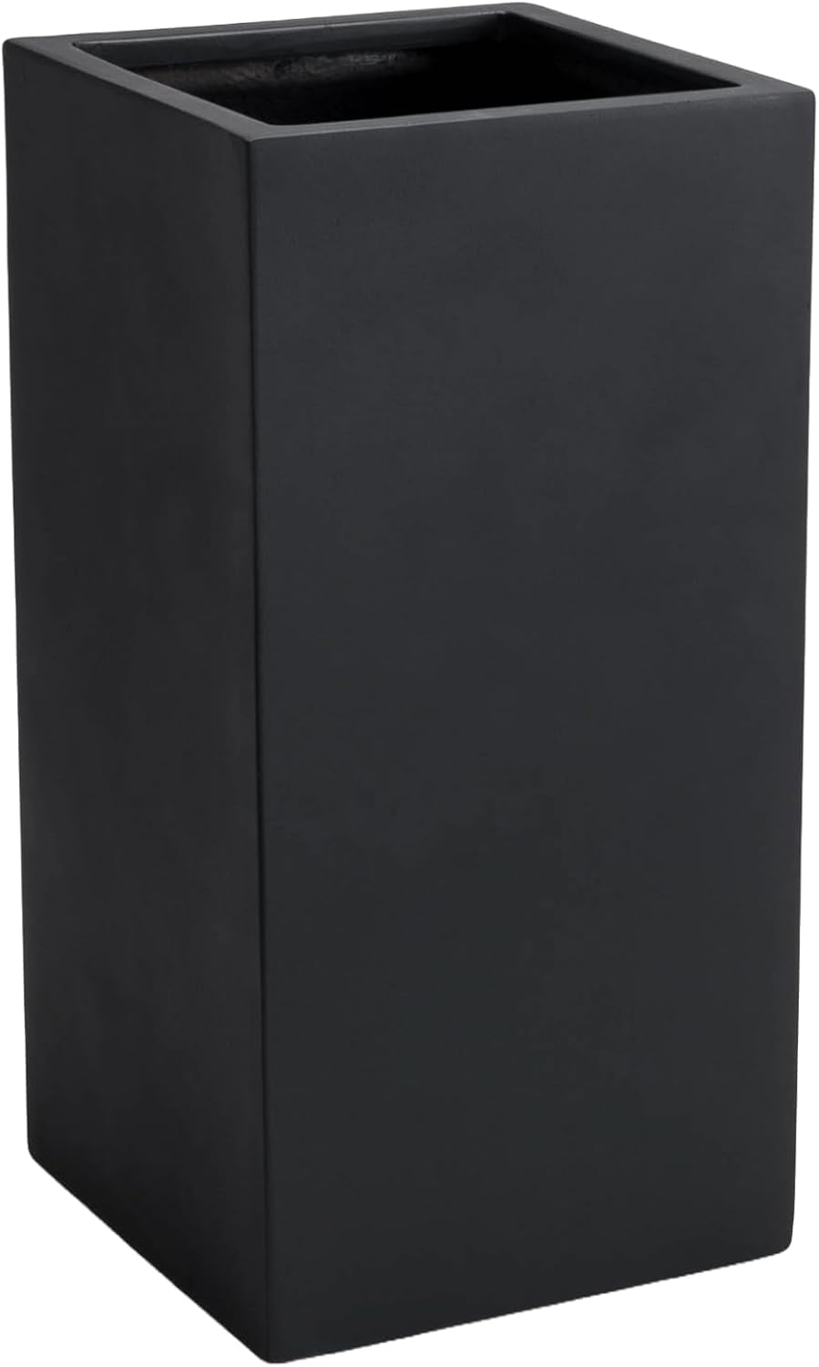 VIVANNO Jardinière Cache-Pot Colonne Fibre de Verre Anthracite 60x30x30