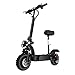 SONGZO Scooters Eléctricos 5600 W Motor Velocidad Máxima 70 km/h Doble Tracción 11 Pulgadas Neumático de Vacío Todoterreno Freno de Disco Doble Scooter Plegable con Batería de Litio de 60 V 26 AH