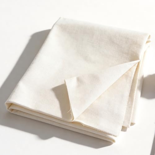 Canvas Fabric Premium Natural Cotton Duck Canvas Fabric Wide for Arts & Crafts Backings Covers 1Yd (Natural 1 Yard)
