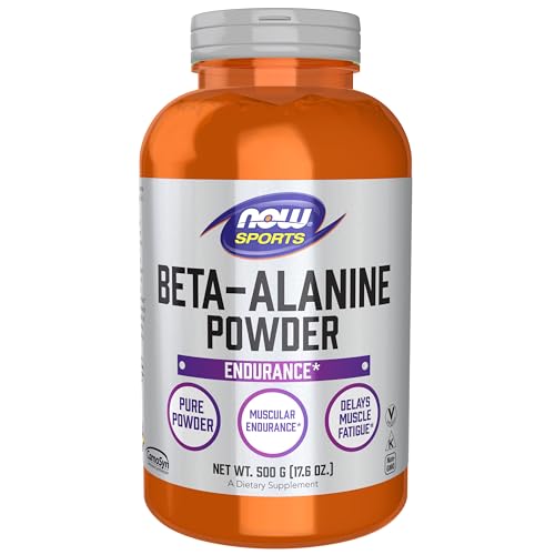 NOW Foods Sports Nutrition, Beta-Alanine Pure Powder 2,000 mg, Muscular