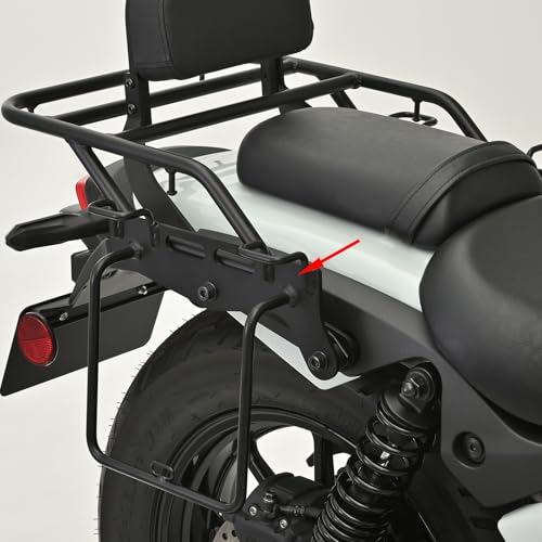 Soportes laterales para alforjas de motocicleta compatibles con Kawasaki Eliminator/SE 450 500, 2023-2024, acero carbono negro (uso lado derecho) miniatura 4