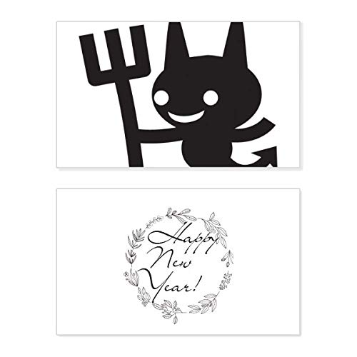 Tarjeta de felicitación de Año Nuevo y Halloween para enviar un mensaje conmemorativo único