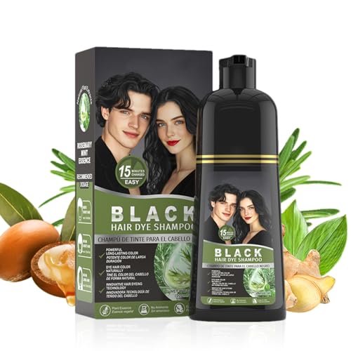 wiroouia Champú Tonalizante,Cobertura Hidratante para Canas | 500ml Champú Anti-Canas Perfumado Para Mujeres y Hombres Cabello Rizado Fino Grueso Barba Cuidado Diario Salón En Casa