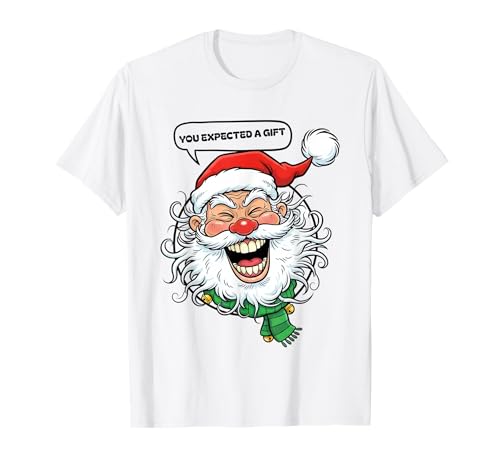 Divertido diseño de Papá Noel Que esperabas un Regalo Camiseta