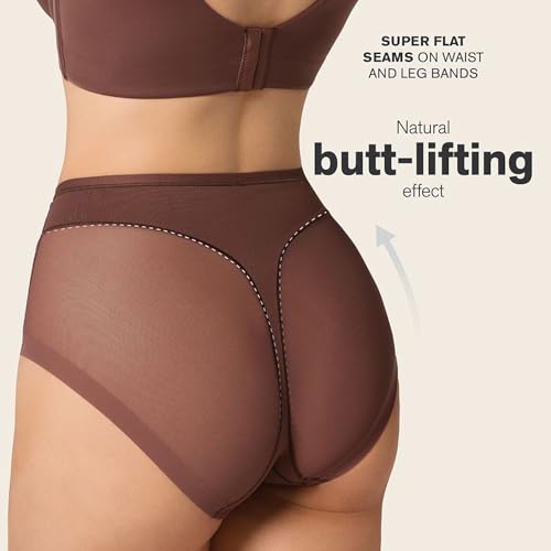 Image of Leonisa Invisible Shapewear Panties, High Waisted Tummy Control Women's Underwear