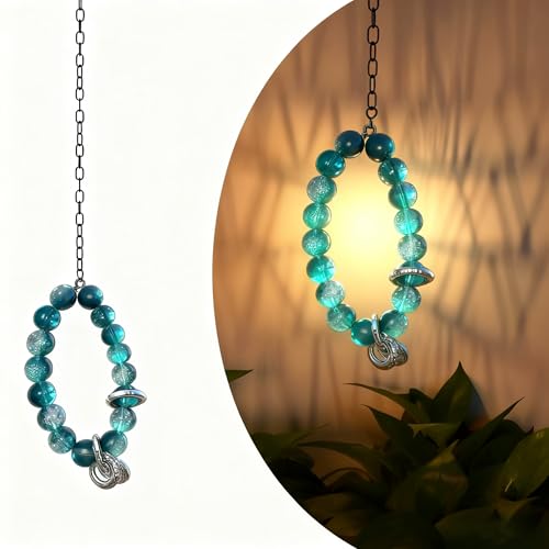 14. M1198 Starry Sky Glass Craft Bead Strand with Dragon