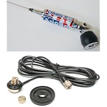 Sirio P2000 PL Cb/10M Roof Mount Antenna with USA Flag