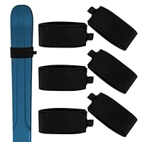 LgCiXli 6er Set Verstellbare Skigurte | Premium Ski Klettband für Sicheren Transport & Lagerung | Gepolsterte Ski Befestigungsbänder mit Kantenschutz | Wintersport Zubehör