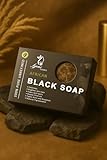 African Black Soap 150g - 100% Natural Organic Skincare - Exfoliates, Brightens Skin, Fades Dark Spots, Deep Cleansing, Fights Acne & Breakouts, Reduces Pigmentation - Raw Unrefined Ghanaian Soap - Image 2
