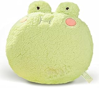 GRTLPOK 40CM Frog Plush Pillow Soft Stuffed Animal Cartoon Doll Hugging Pillow Home Cushion Decoration Birthday Gift for Kids (1. Green)