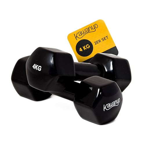 Kawanyo Vinyl Hanteln – in verschiedenen Gewichten - Krafttraining...