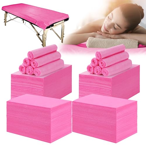 400 Pcs Pink 31 x 71 Massage Table Sheets