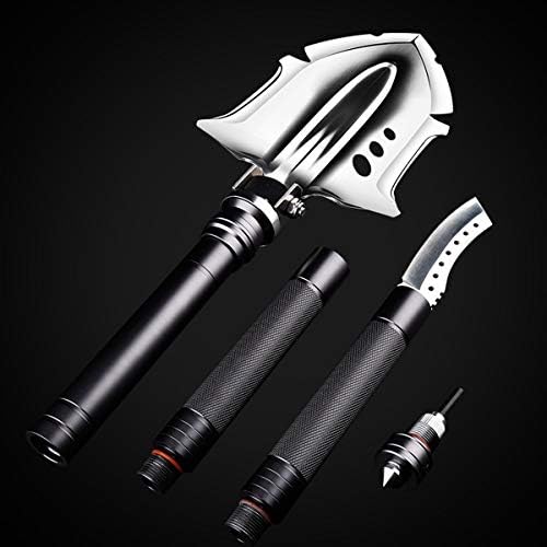 Llamatec Folding Tactical Camping Shovel Portable Multi-Tool Tactical Shovel Outdoor Survival Pocket Tools,for Camping, Outdoor Survival, Hiking, Hunting, Fishing, Expedition,Gardening, Car Emergency