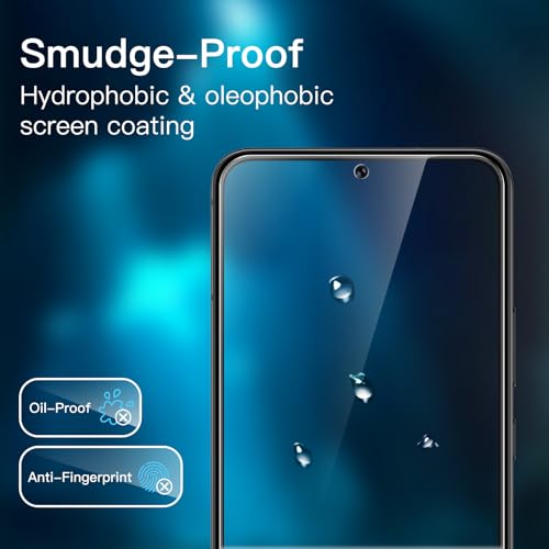 Image of JETech Tempered Glass Screen Protector Guard for Samsung Galaxy S22 5G with Easy Installation Tool, Fingerprint ID Compatible, HD Clear, 3-Pack