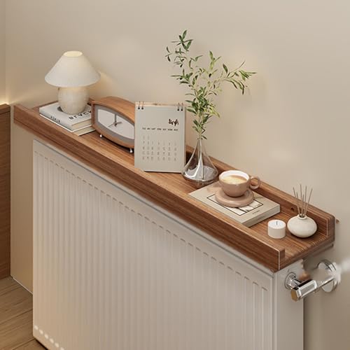 YANGLLYJ Balda Radiador, Cubre Radiadores Material Plástico de Madera con Placa Gruesa y Soporte...